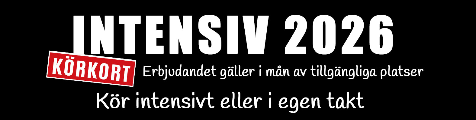 Intensiv 2026 erbjudande